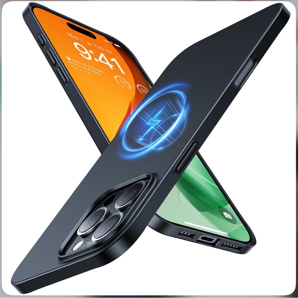 iPhone 16 PRO Slim Magnetic Case-Black Titanium